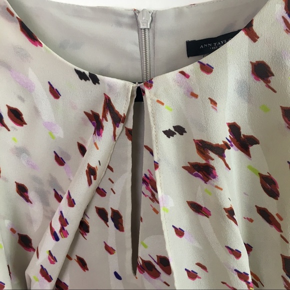 Ann Taylor Peplum Keyhole Front Shell Tank-Size 6 - Picture 5 of 6